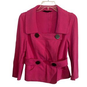 Charles Chang-Lima pink double breasted jacket Sz 6